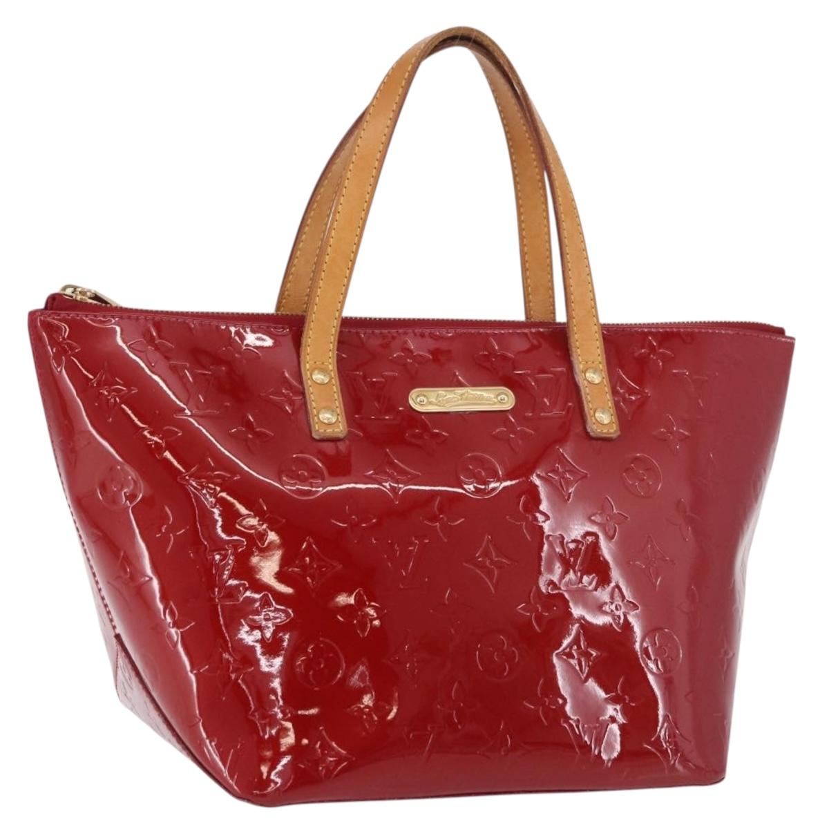 LOUIS VUITTON Monogram Vernis Bellevue PM Bag Pomme D'amour M93583 Auth ka5028A