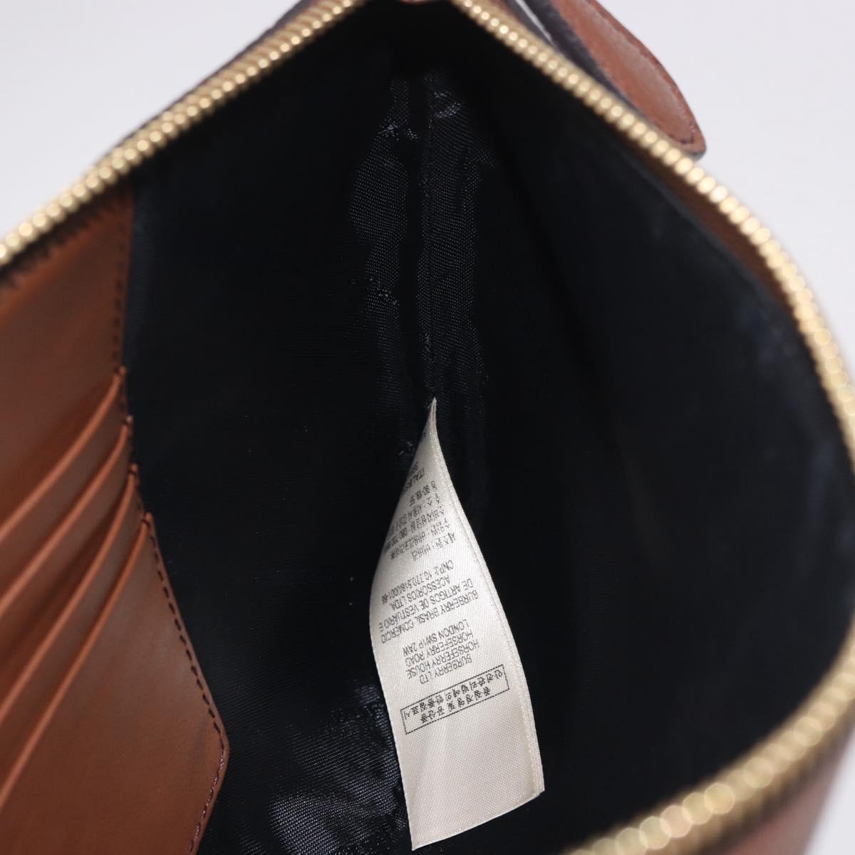BURBERRY Nova Check Shoulder Bag Canvas Beige Gold Auth ka5033A
