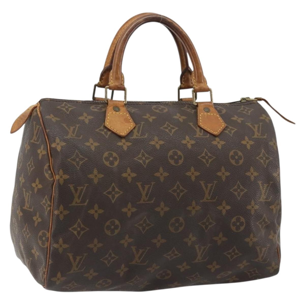 LOUIS VUITTON Monogram Speedy 30 Hand Bag M41526 LV Auth ka5039