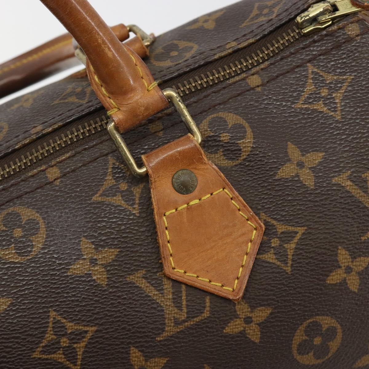 LOUIS VUITTON Monogram Speedy 30 Hand Bag M41526 LV Auth ka5039