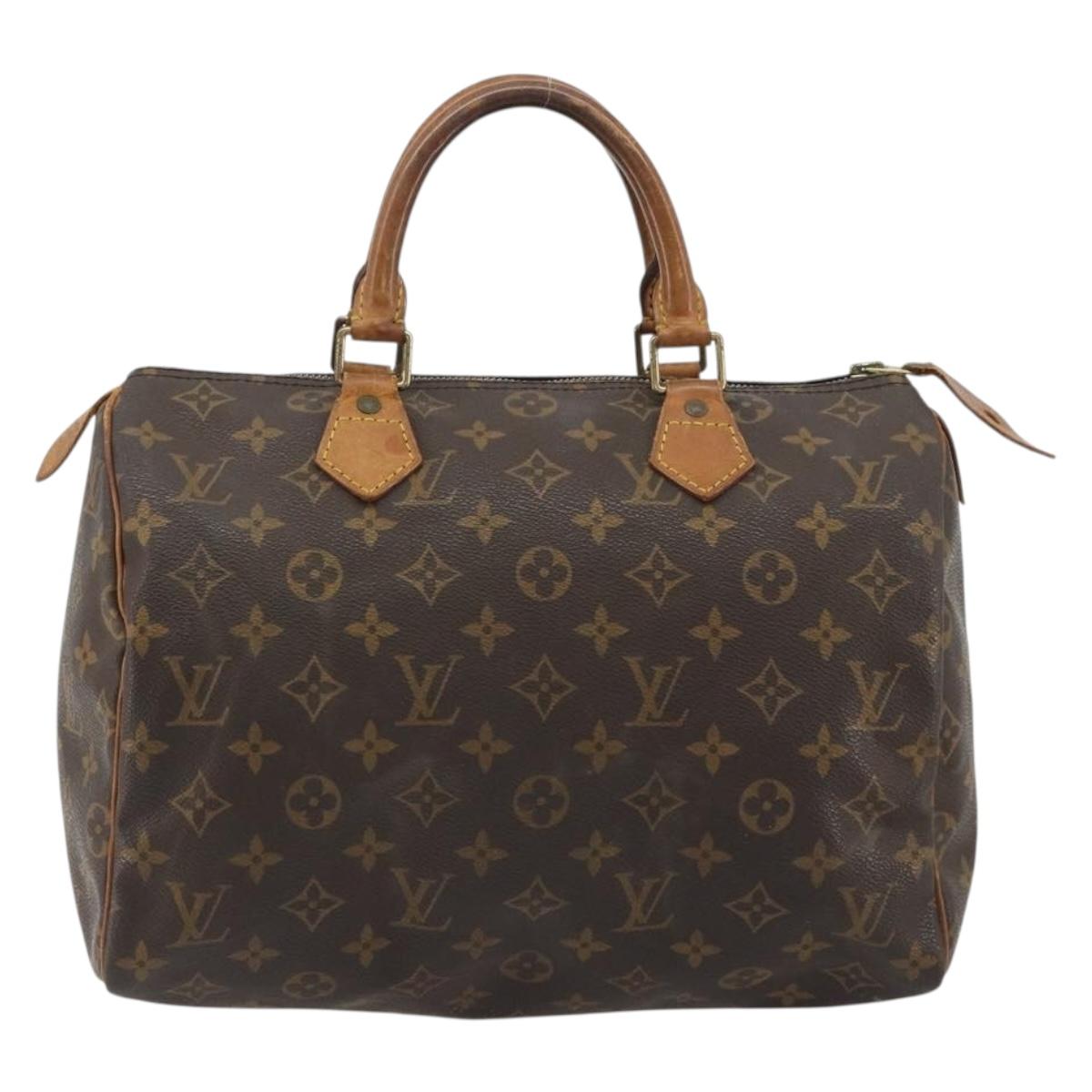 LOUIS VUITTON Monogram Speedy 30 Hand Bag M41526 LV Auth ka5039