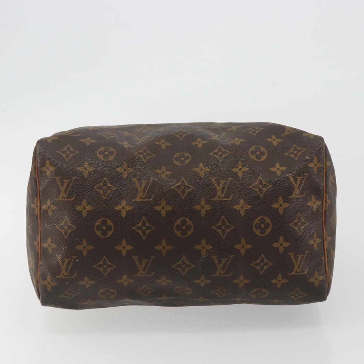 LOUIS VUITTON Monogram Speedy 30 Hand Bag M41526 LV Auth ka5039