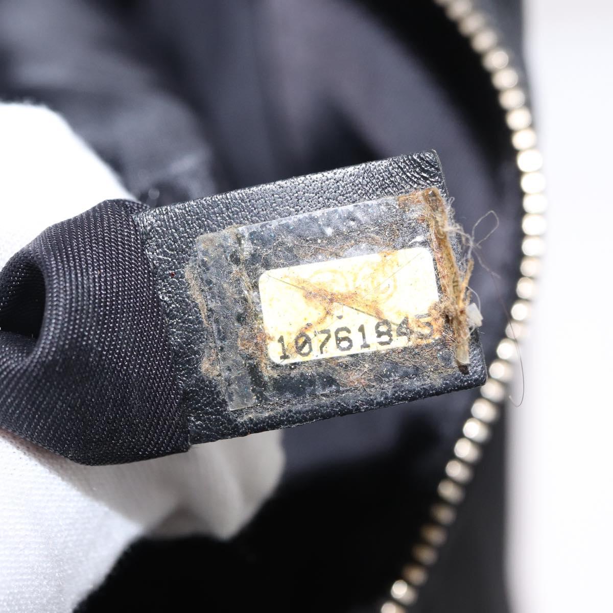 CHANEL New Travel Line Tote Bag Nylon Black gold CC Auth ka504