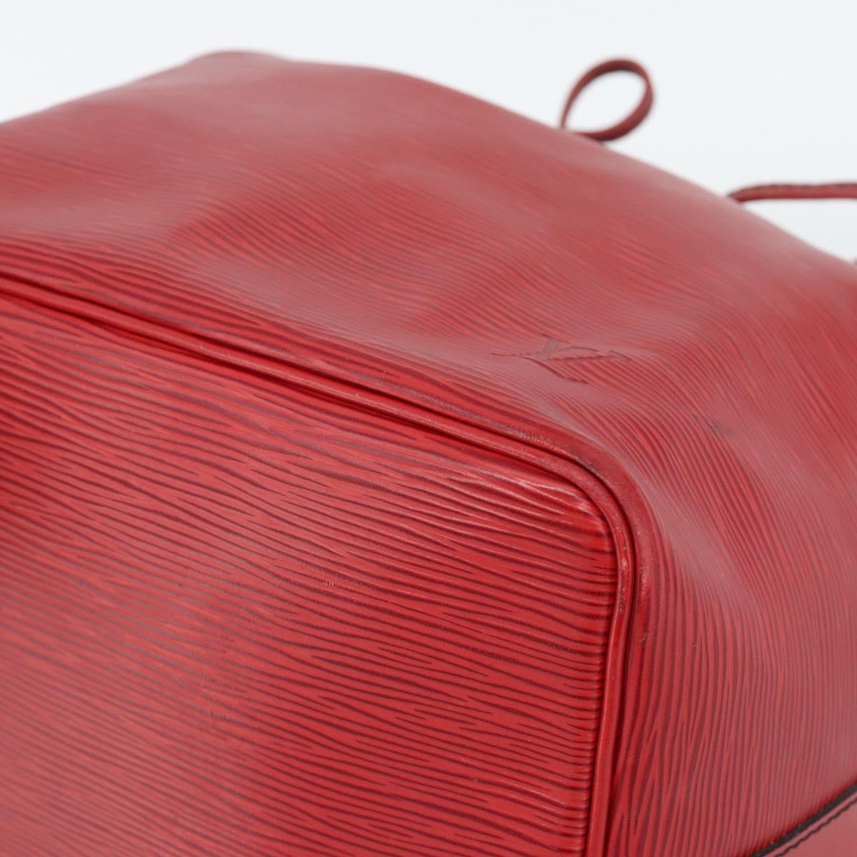LOUIS VUITTON Epi Petit Noe Shoulder Bag Red M44107 LV Auth ka5050A