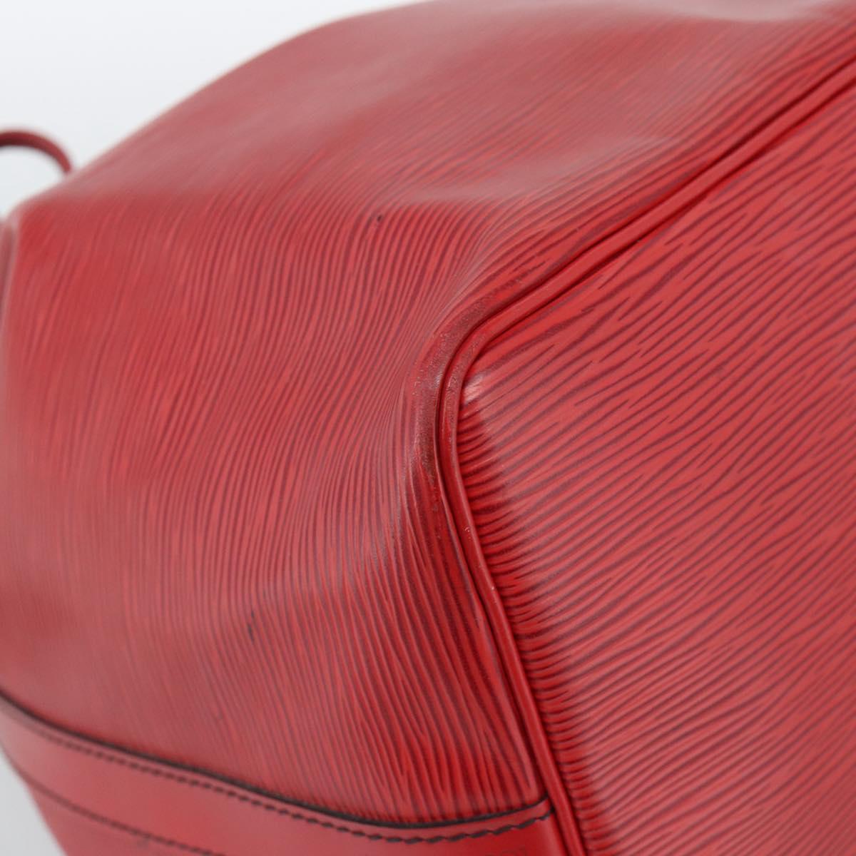 LOUIS VUITTON Epi Petit Noe Shoulder Bag Red M44107 LV Auth ka5050A