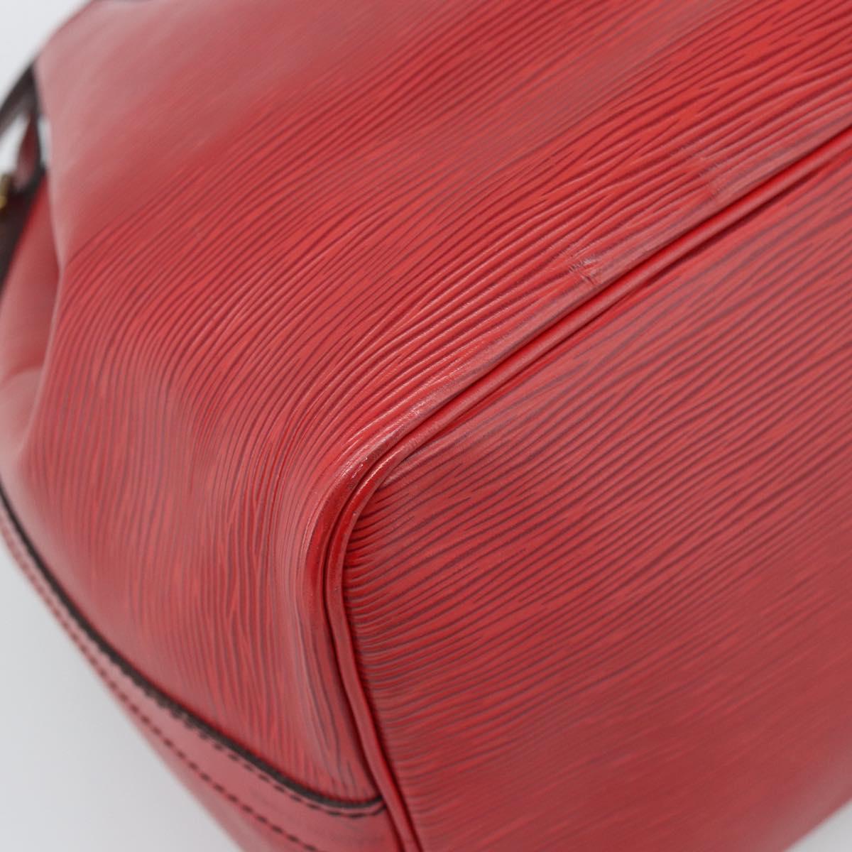 LOUIS VUITTON Epi Petit Noe Shoulder Bag Red M44107 LV Auth ka5050A