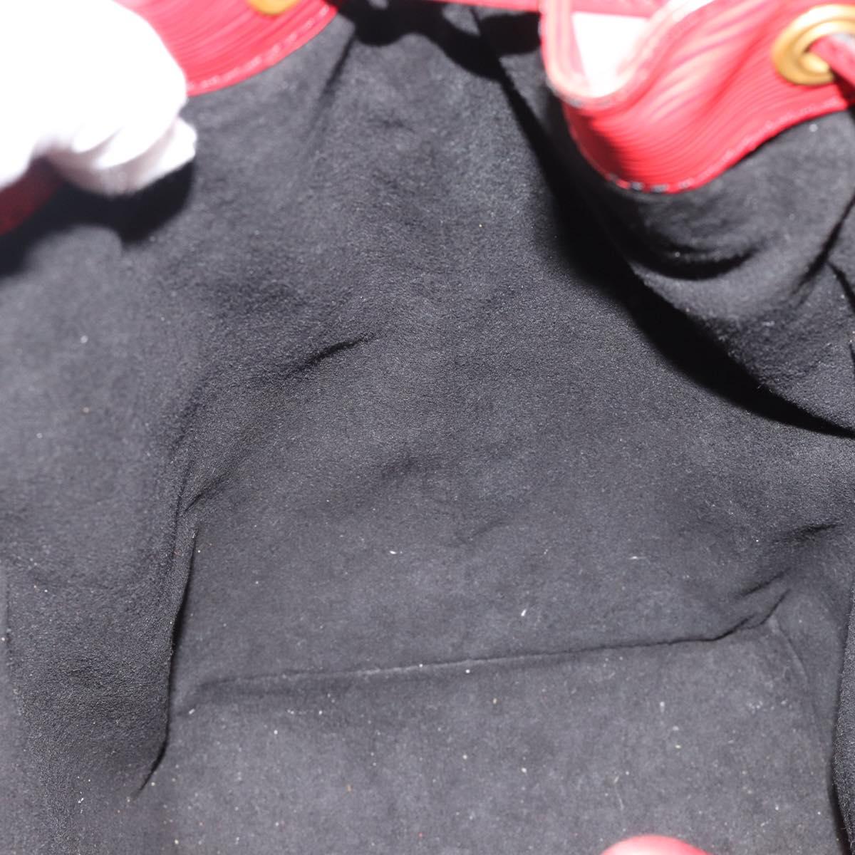 LOUIS VUITTON Epi Petit Noe Shoulder Bag Red M44107 LV Auth ka5050A