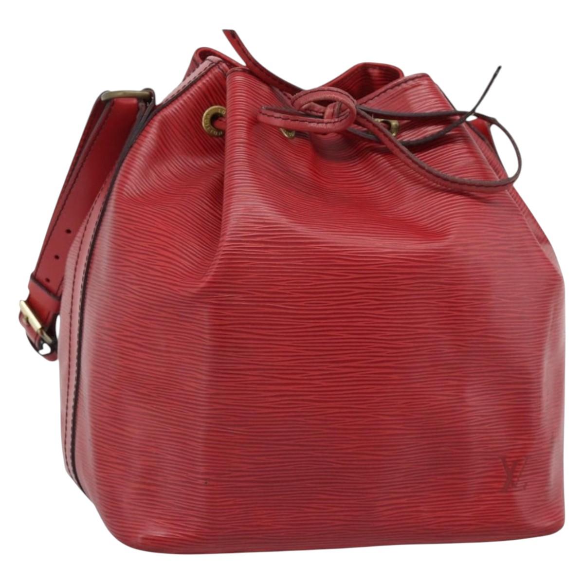 LOUIS VUITTON Epi Petit Noe Shoulder Bag Red M44107 LV Auth ka5050A