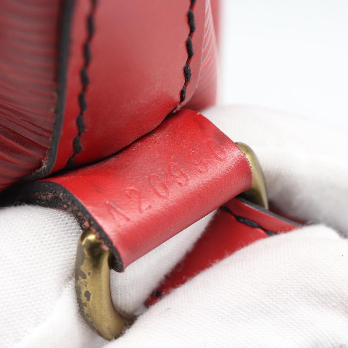 LOUIS VUITTON Epi Petit Noe Shoulder Bag Red M44107 LV Auth ka5050A