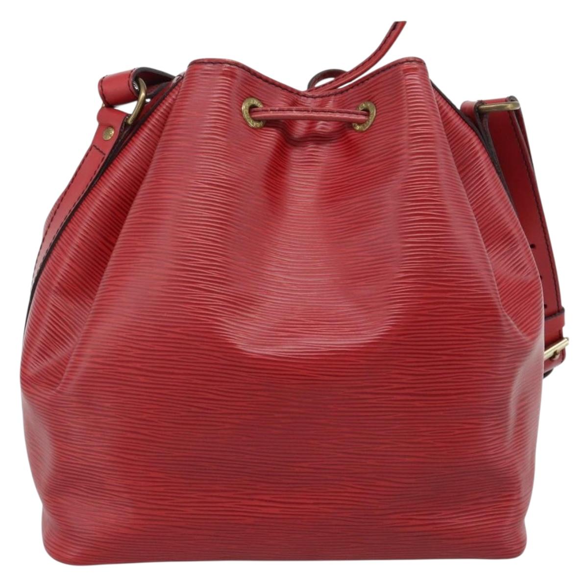 LOUIS VUITTON Epi Petit Noe Shoulder Bag Red M44107 LV Auth ka5050A