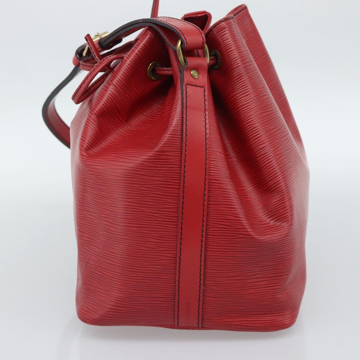 LOUIS VUITTON Epi Petit Noe Shoulder Bag Red M44107 LV Auth ka5050A