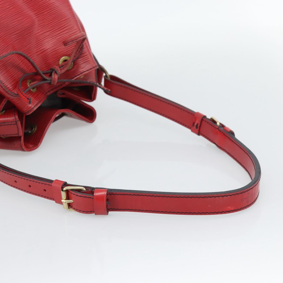 LOUIS VUITTON Epi Petit Noe Shoulder Bag Red M44107 LV Auth ka5050A