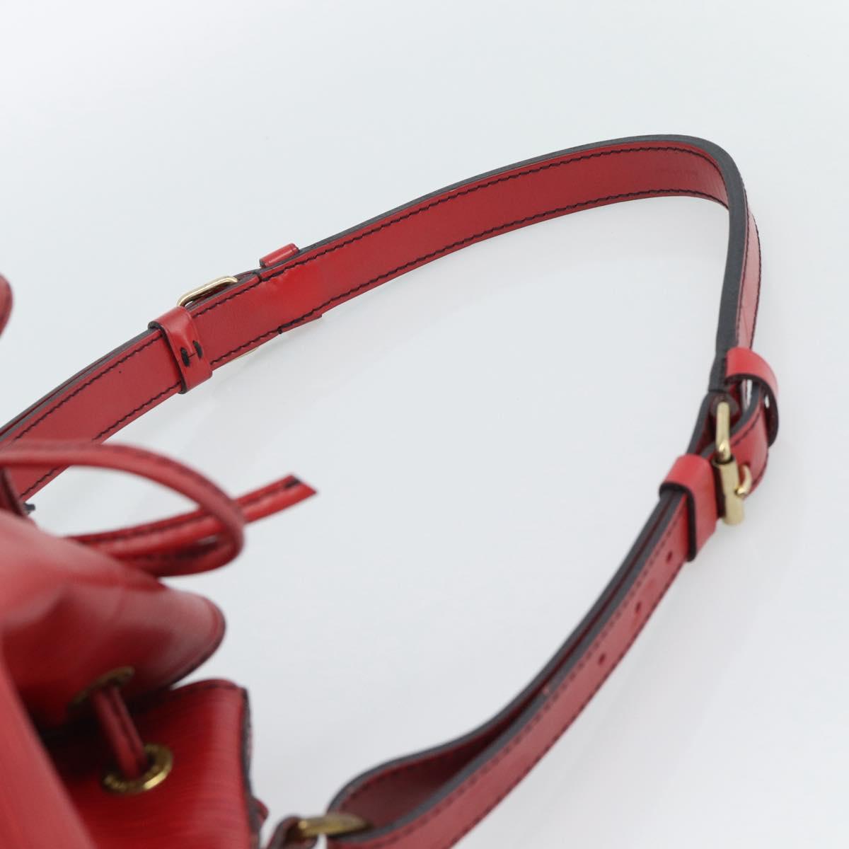 LOUIS VUITTON Epi Petit Noe Shoulder Bag Red M44107 LV Auth ka5050A
