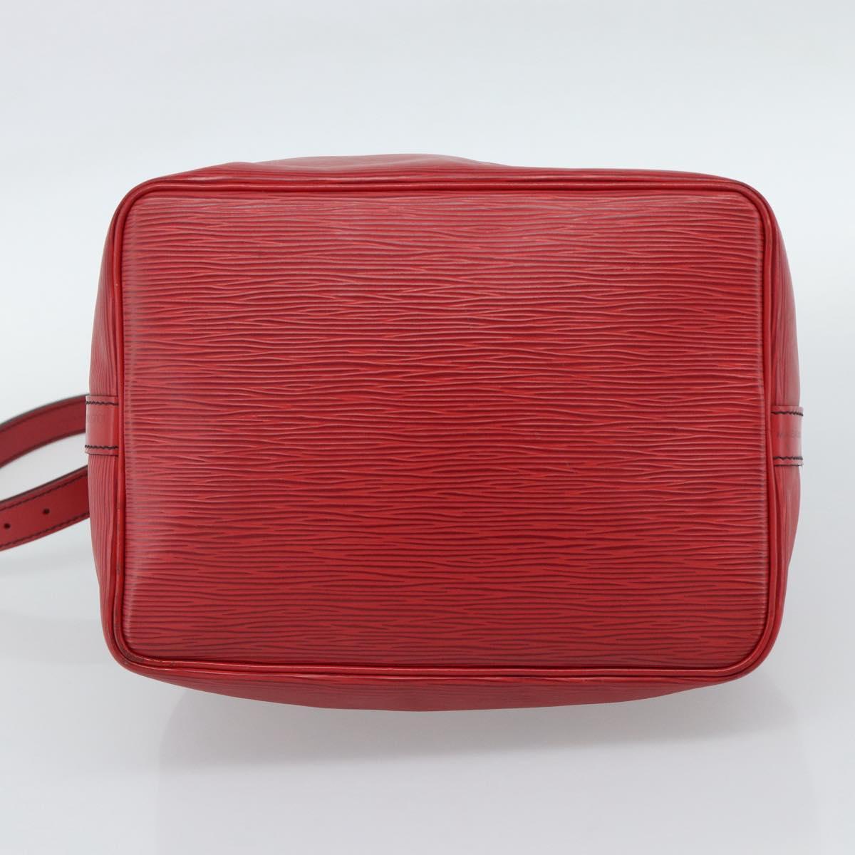 LOUIS VUITTON Epi Petit Noe Shoulder Bag Red M44107 LV Auth ka5050A