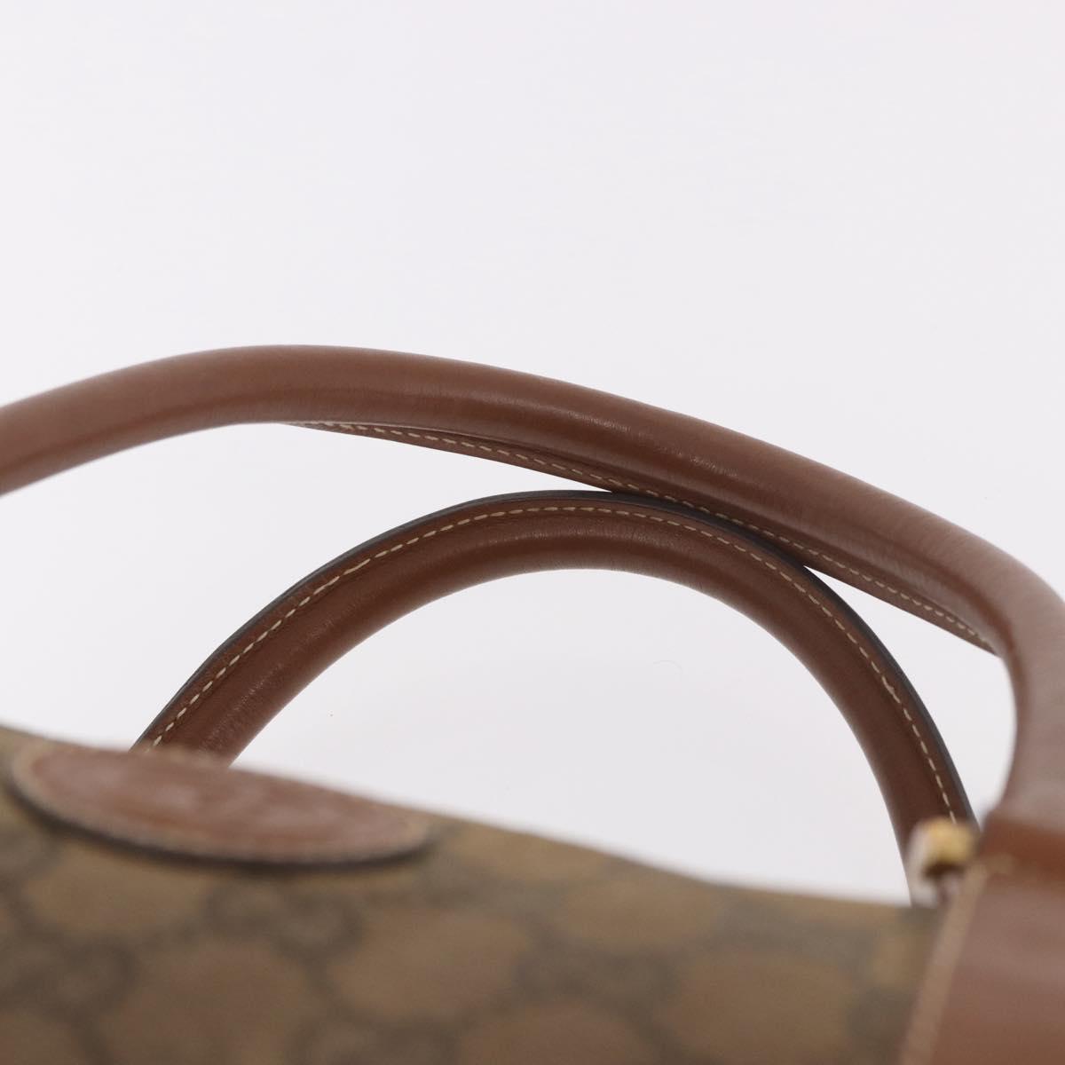 GUCCI GG Canvas Boston Bag Beige Gold Auth ka5051