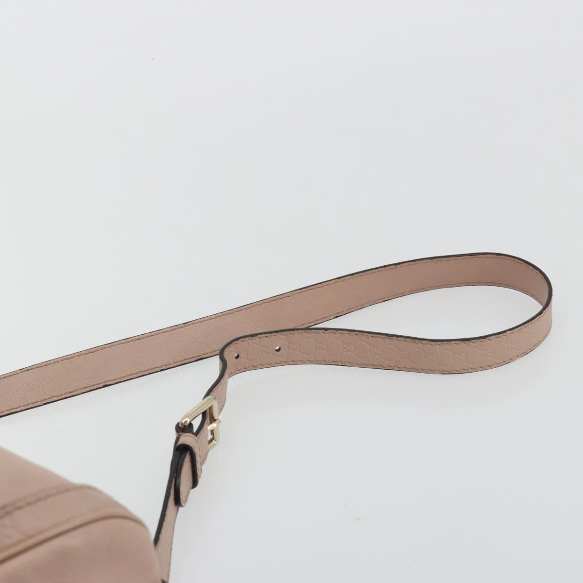 GUCCI Hand Bag Leather 2way Pink Gold 247205 Auth ka5062