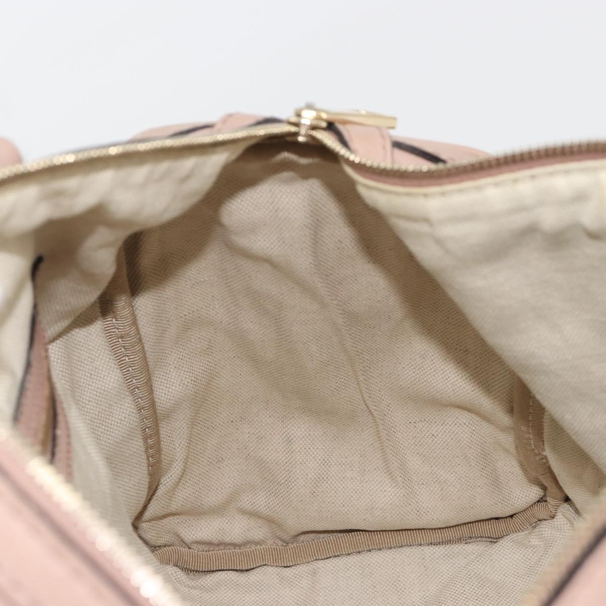 GUCCI Hand Bag Leather 2way Pink Gold 247205 Auth ka5062