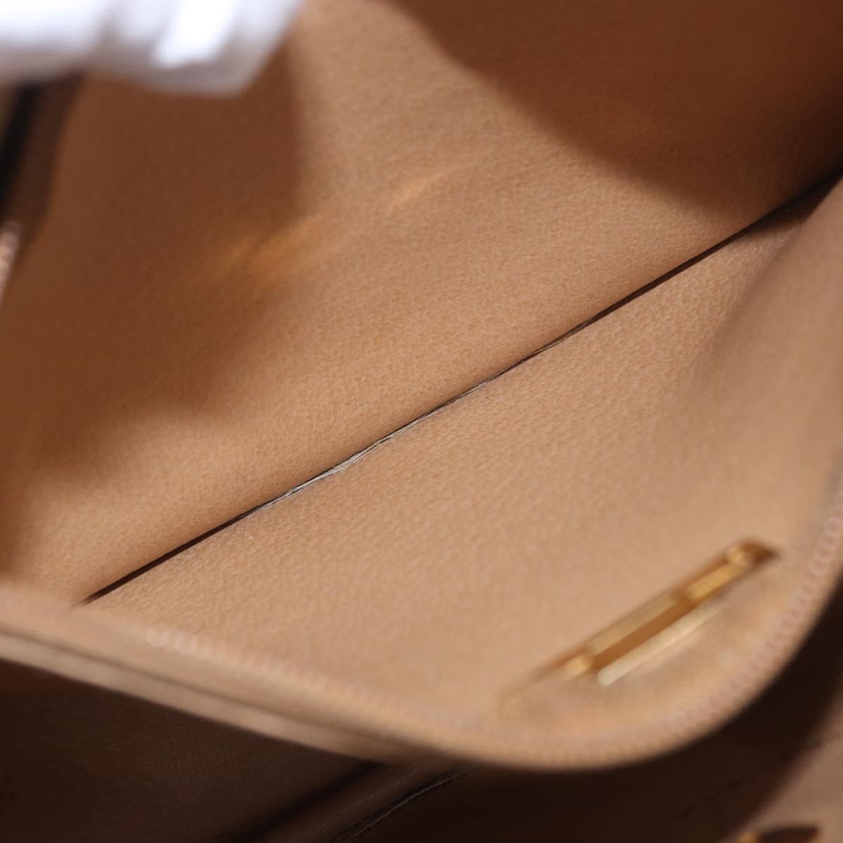Christian Dior Trotter Canvas Shoulder Bag PVC Navy Gold Auth ka5068