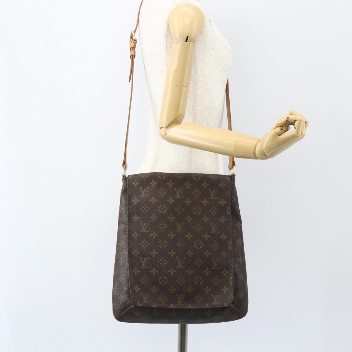 LOUIS VUITTON Monogram Musette Shoulder Bag M51256 LV Auth ka507