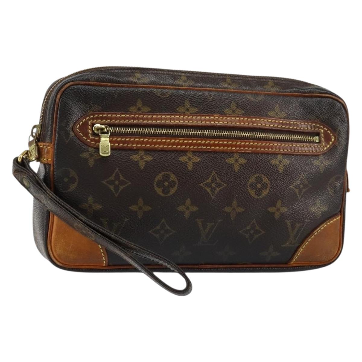 LOUIS VUITTON Monogram Marly Dragonne GM Clutch Bag M51825 LV Auth ka508