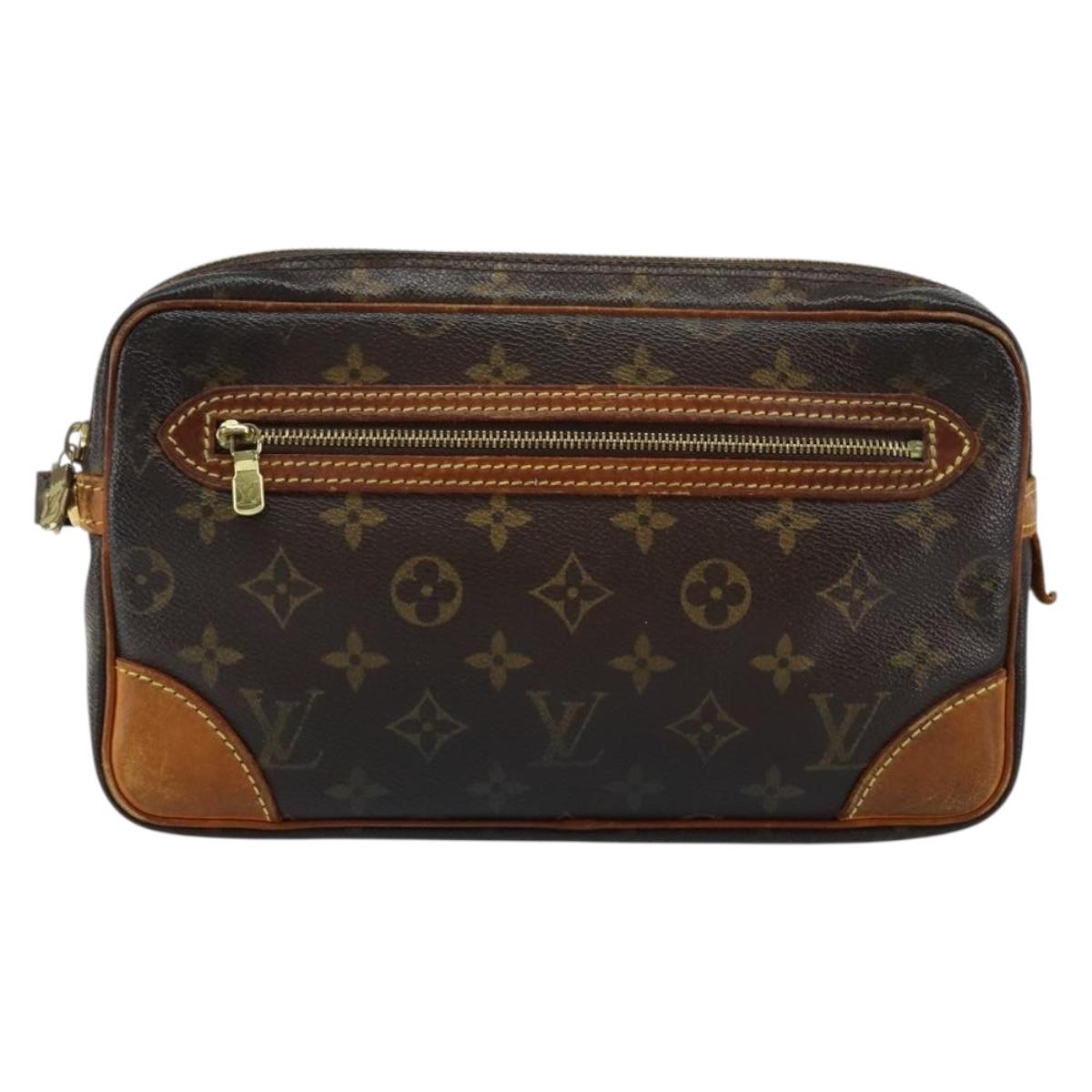 LOUIS VUITTON Monogram Marly Dragonne GM Clutch Bag M51825 LV Auth ka508