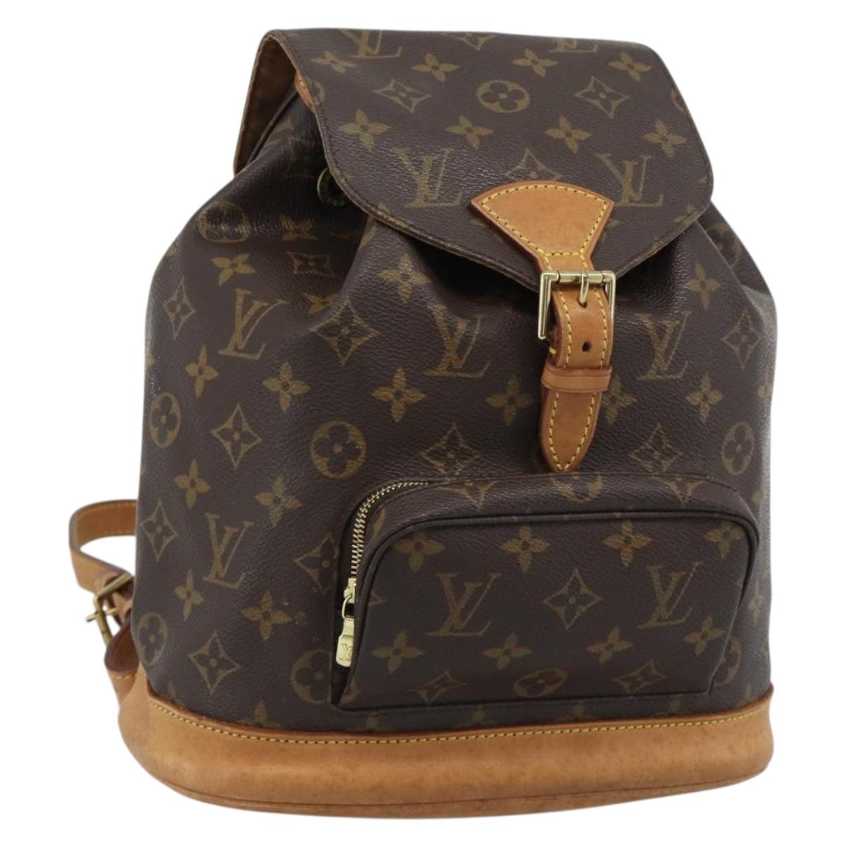 LOUIS VUITTON Monogram Montsouris MM Backpack M51136 LV Auth ka5080A