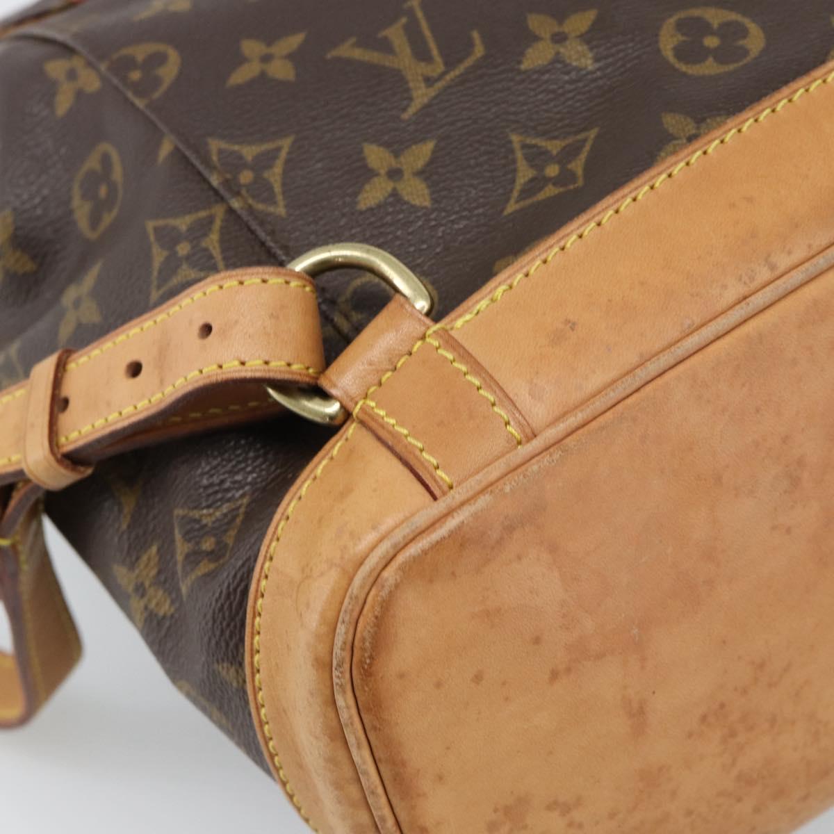 LOUIS VUITTON Monogram Montsouris MM Backpack M51136 LV Auth ka5080A