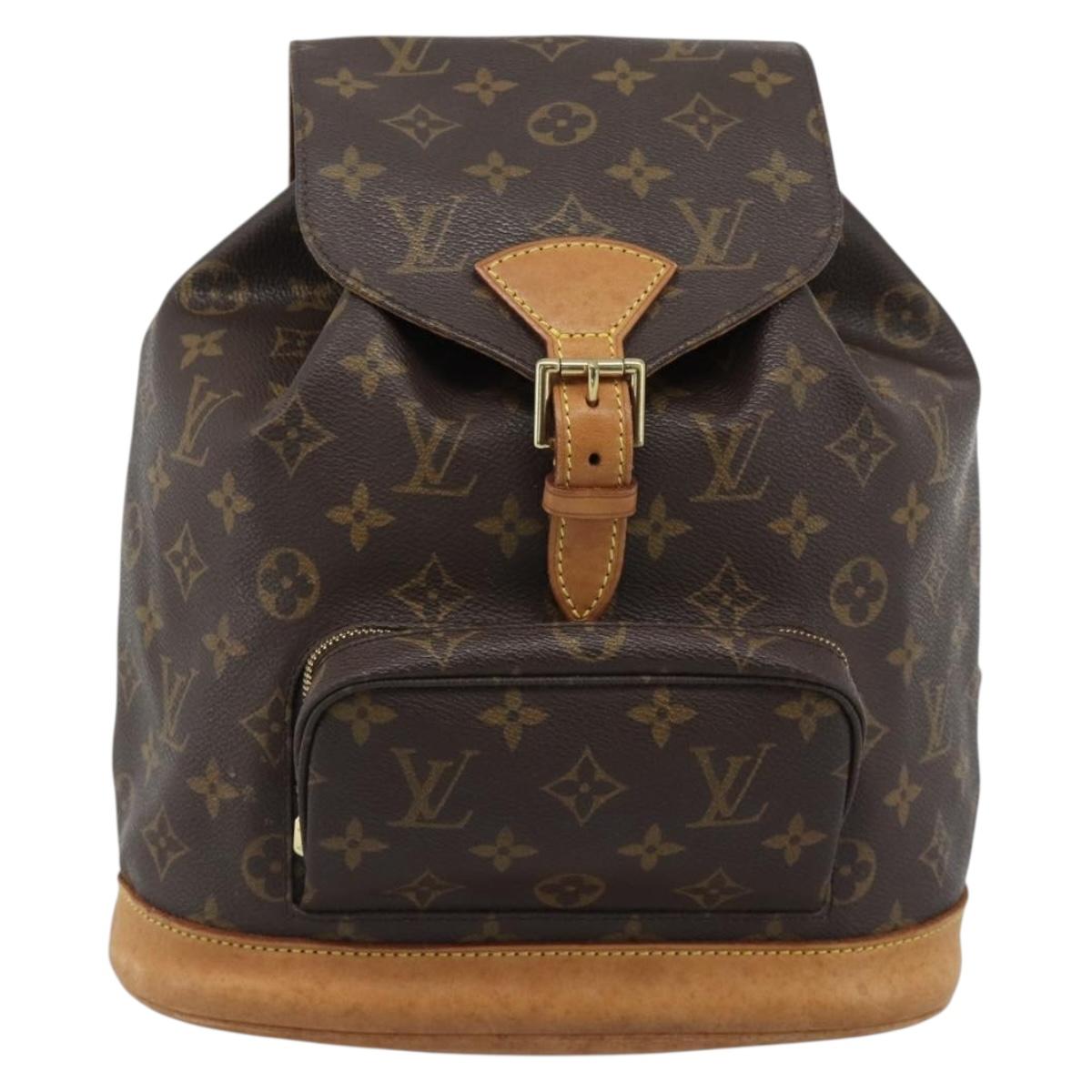 LOUIS VUITTON Monogram Montsouris MM Backpack M51136 LV Auth ka5080A