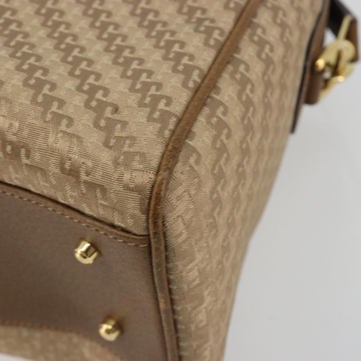 GUCCI Hand Bag Canvas 2way Beige Gold 000 58 0256 Auth ka5082