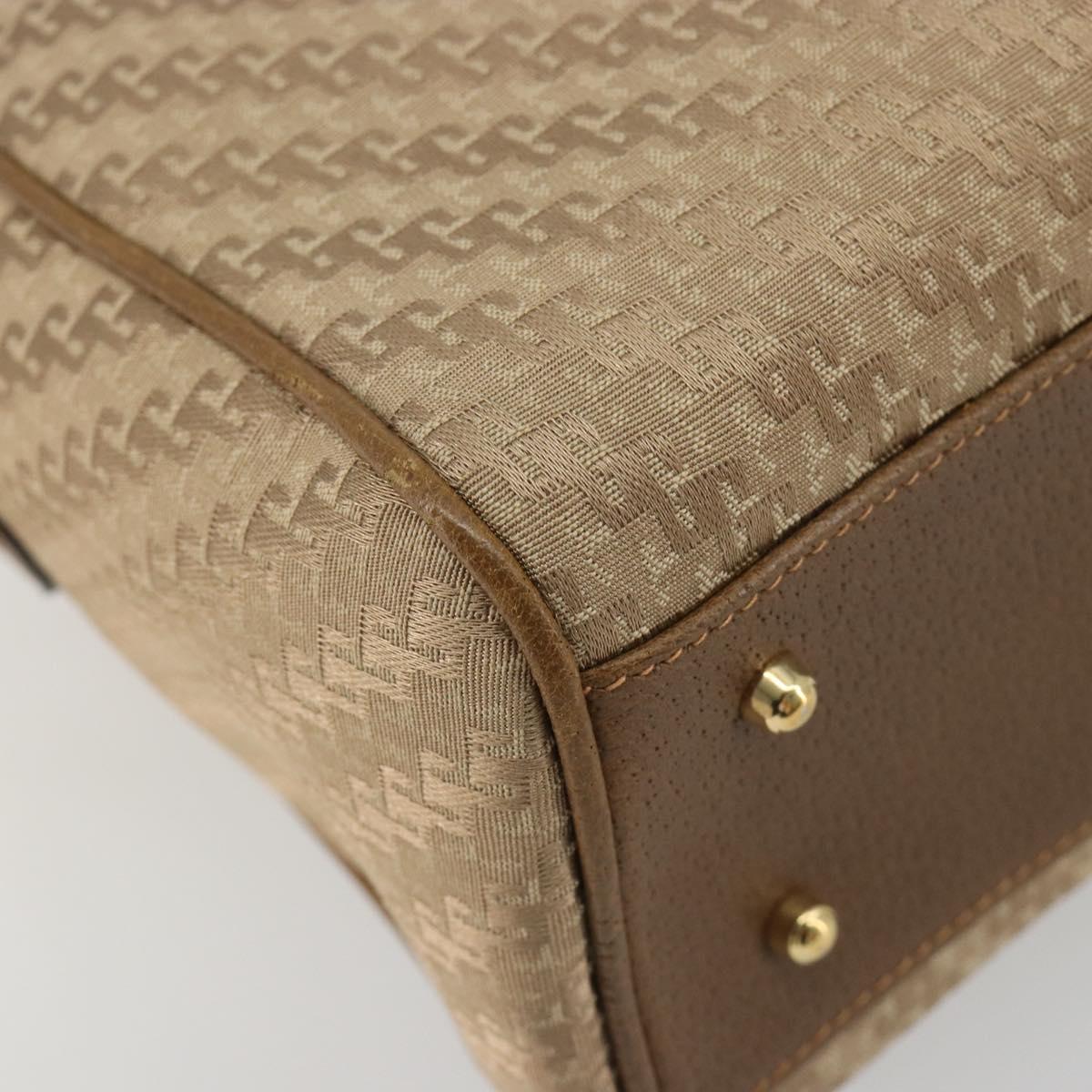 GUCCI Hand Bag Canvas 2way Beige Gold 000 58 0256 Auth ka5082