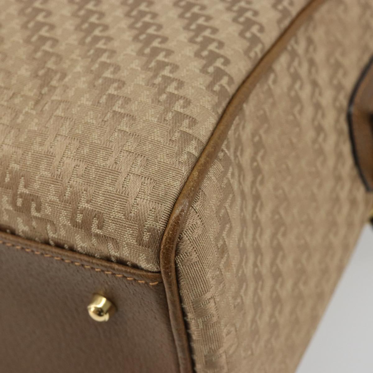 GUCCI Hand Bag Canvas 2way Beige Gold 000 58 0256 Auth ka5082