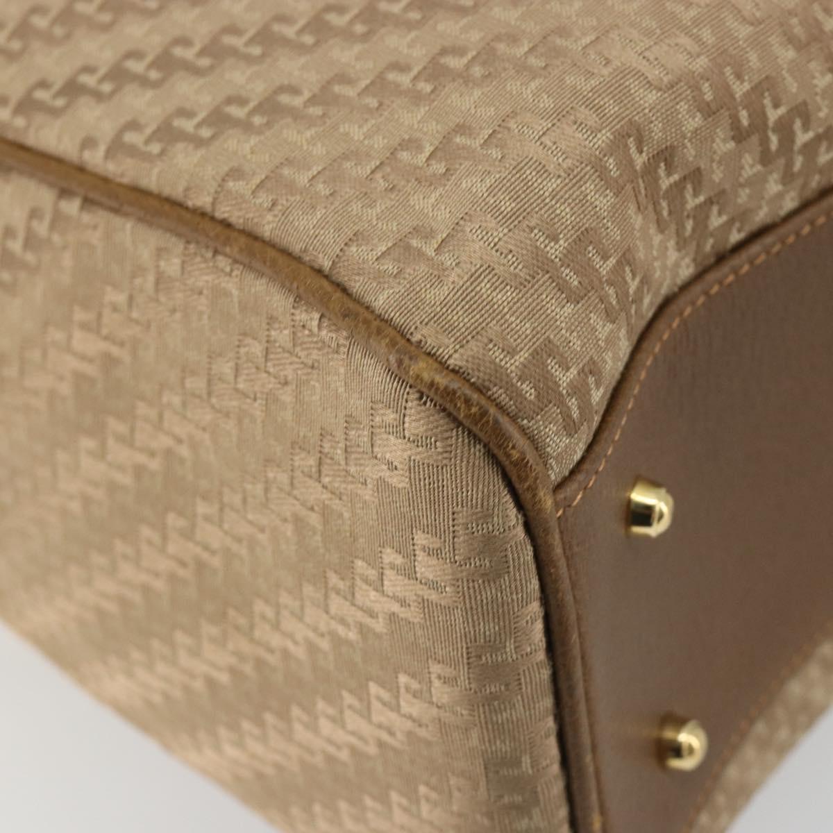 GUCCI Hand Bag Canvas 2way Beige Gold 000 58 0256 Auth ka5082