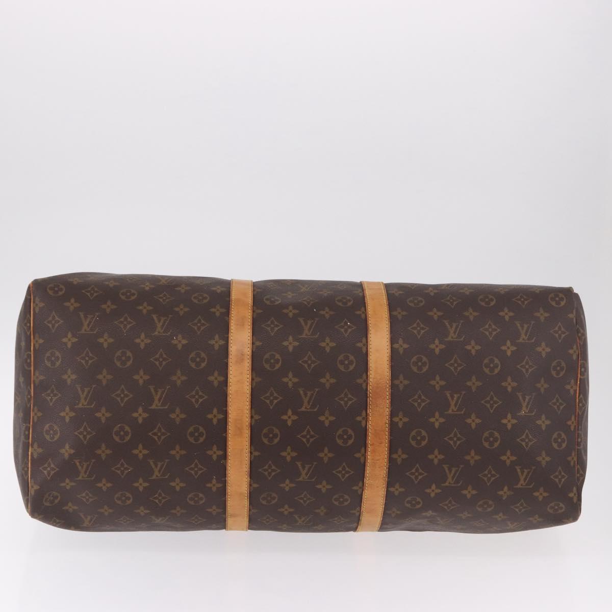 LOUIS VUITTON Monogram Keepall 60 Boston Bag M41422 LV Auth ka5087