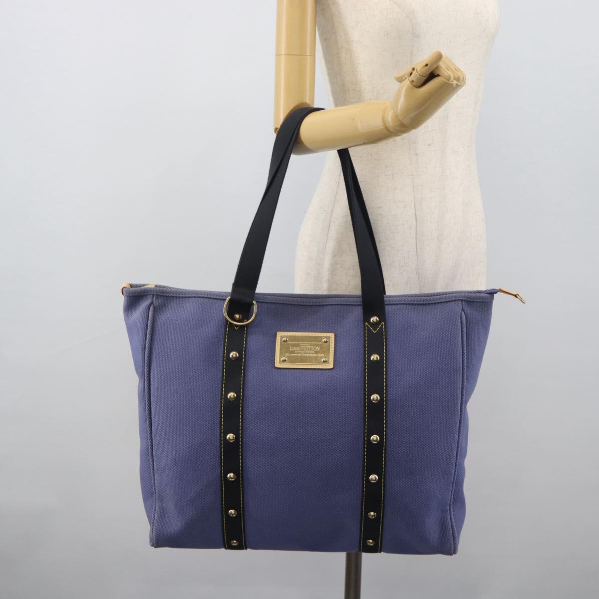 LOUIS VUITTON Antigua Cabas GM Tote Bag Purple M40084 LV Auth ka5088