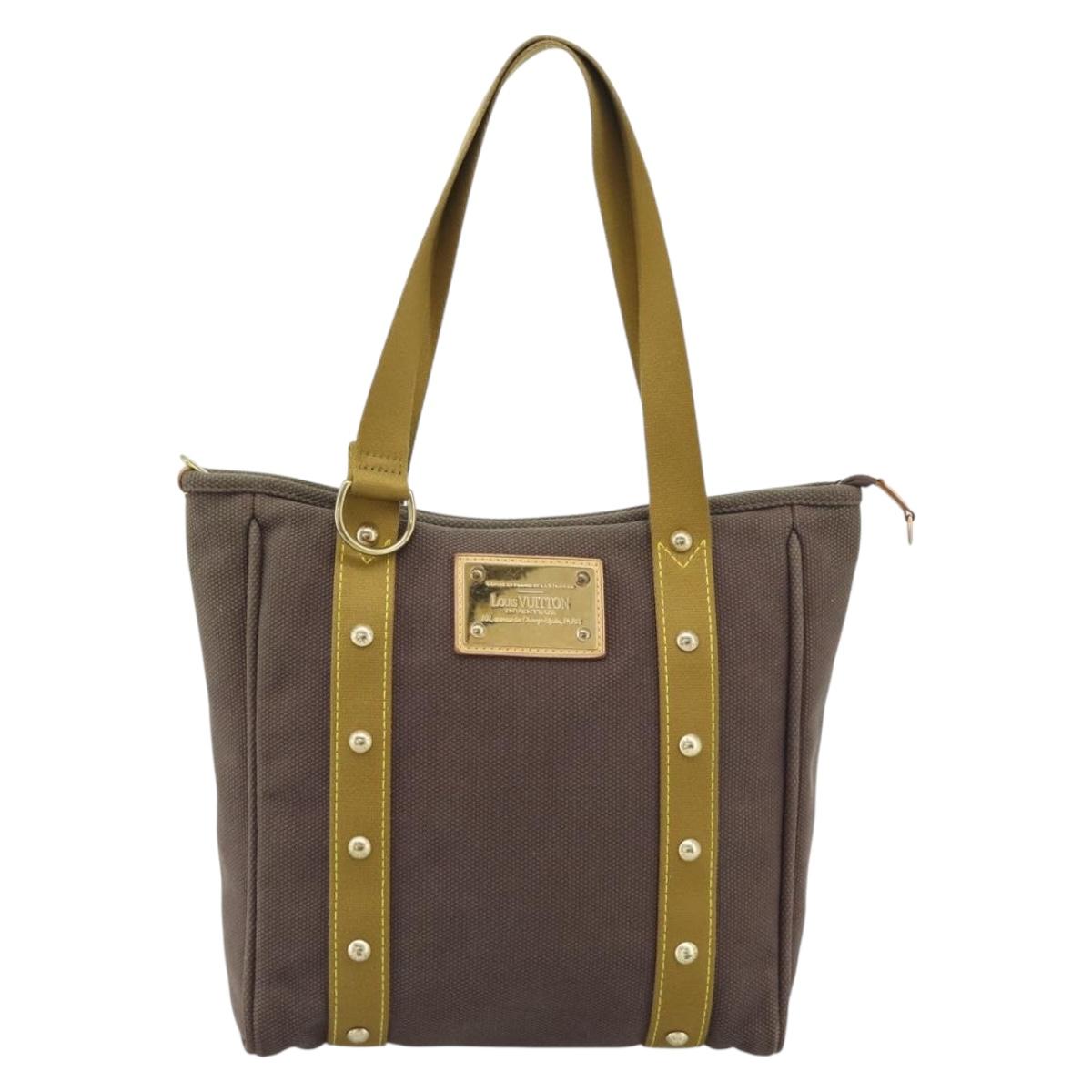 LOUIS VUITTON Antigua Cabas MM Tote Bag Brown M40086 LV Auth ka5089