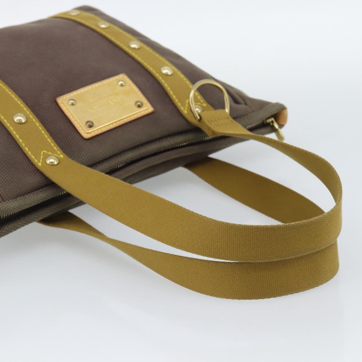 LOUIS VUITTON Antigua Cabas MM Tote Bag Brown M40086 LV Auth ka5089