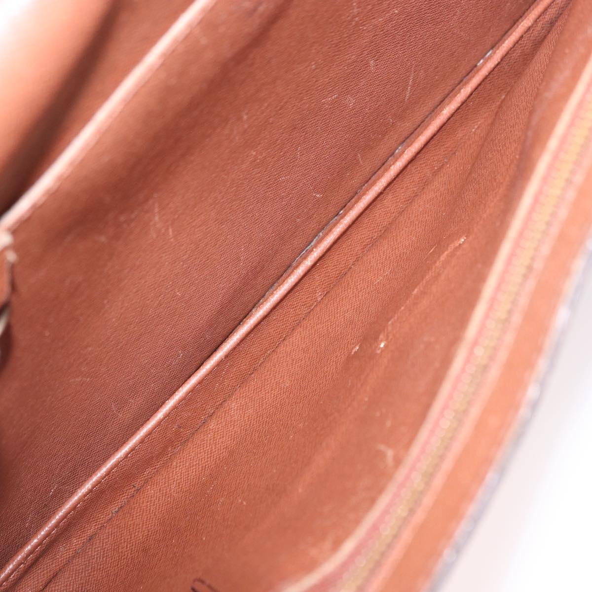 LOUIS VUITTON Monogram Porte Documents Bandouliere Bag M53338 Auth ka5092