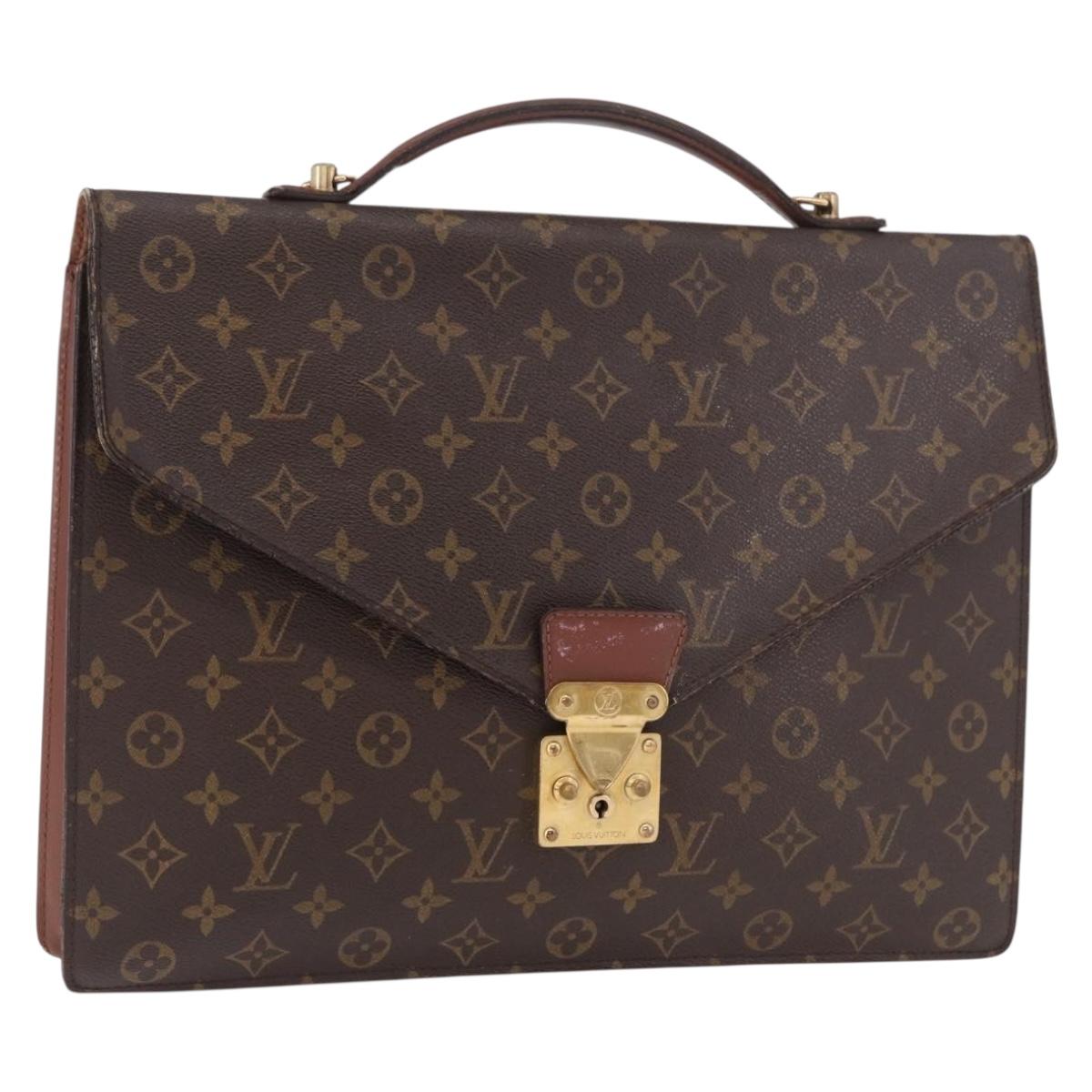 LOUIS VUITTON Monogram Porte Documents Bandouliere Bag M53338 Auth ka5092