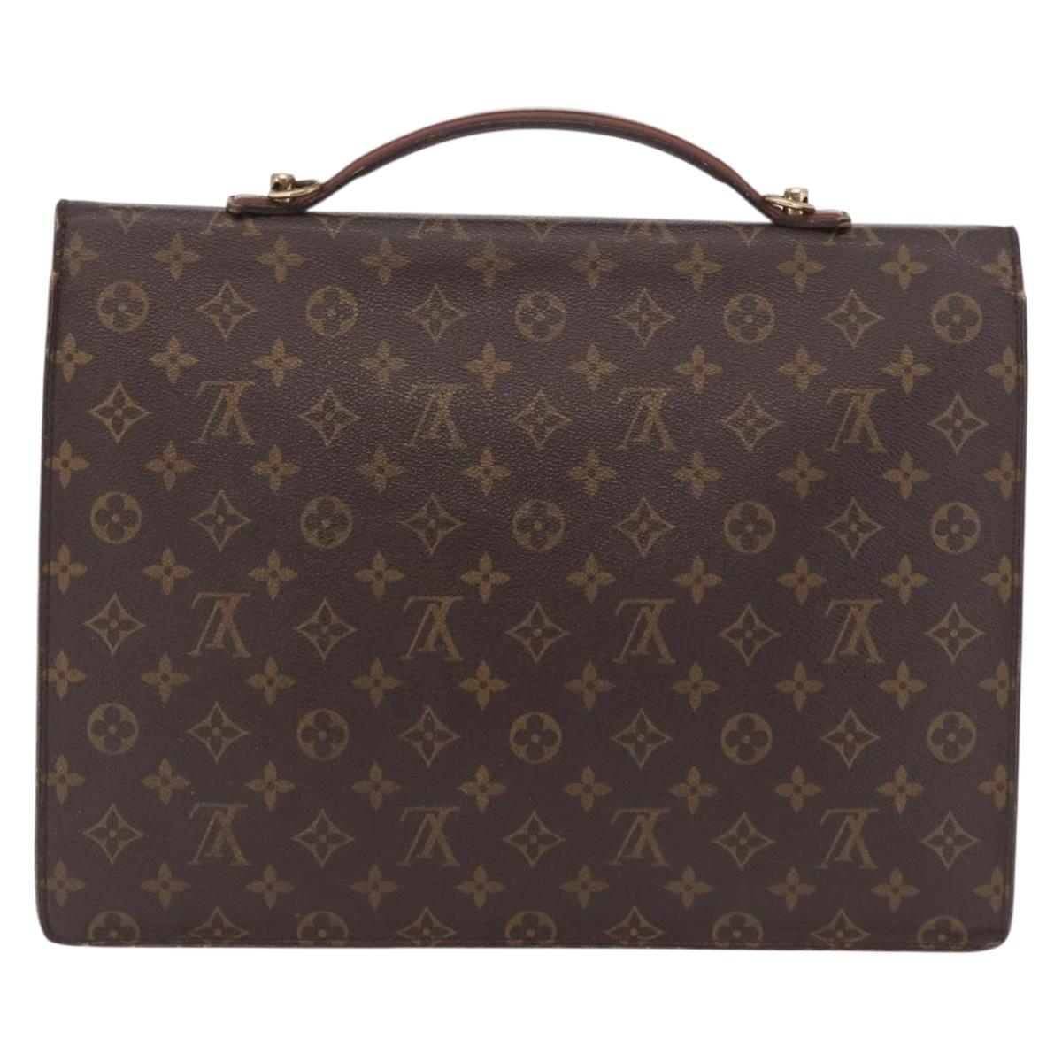 LOUIS VUITTON Monogram Porte Documents Bandouliere Bag M53338 Auth ka5092