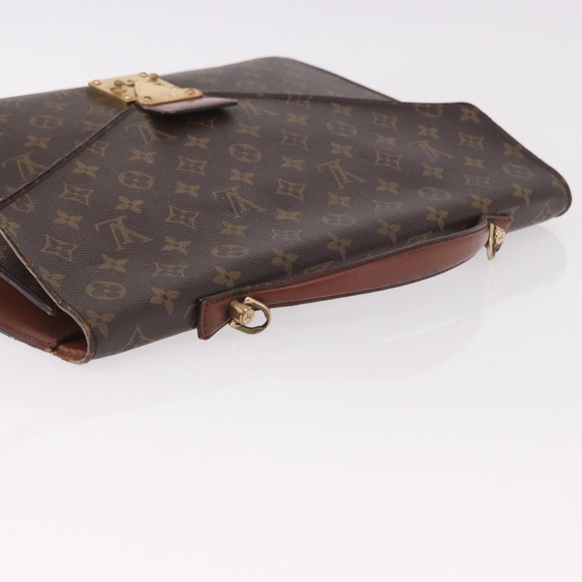 LOUIS VUITTON Monogram Porte Documents Bandouliere Bag M53338 Auth ka5092