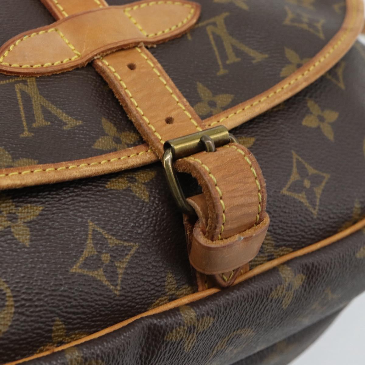 LOUIS VUITTON Monogram Saumur 30 Shoulder Bag M42256 LV Auth ka5094