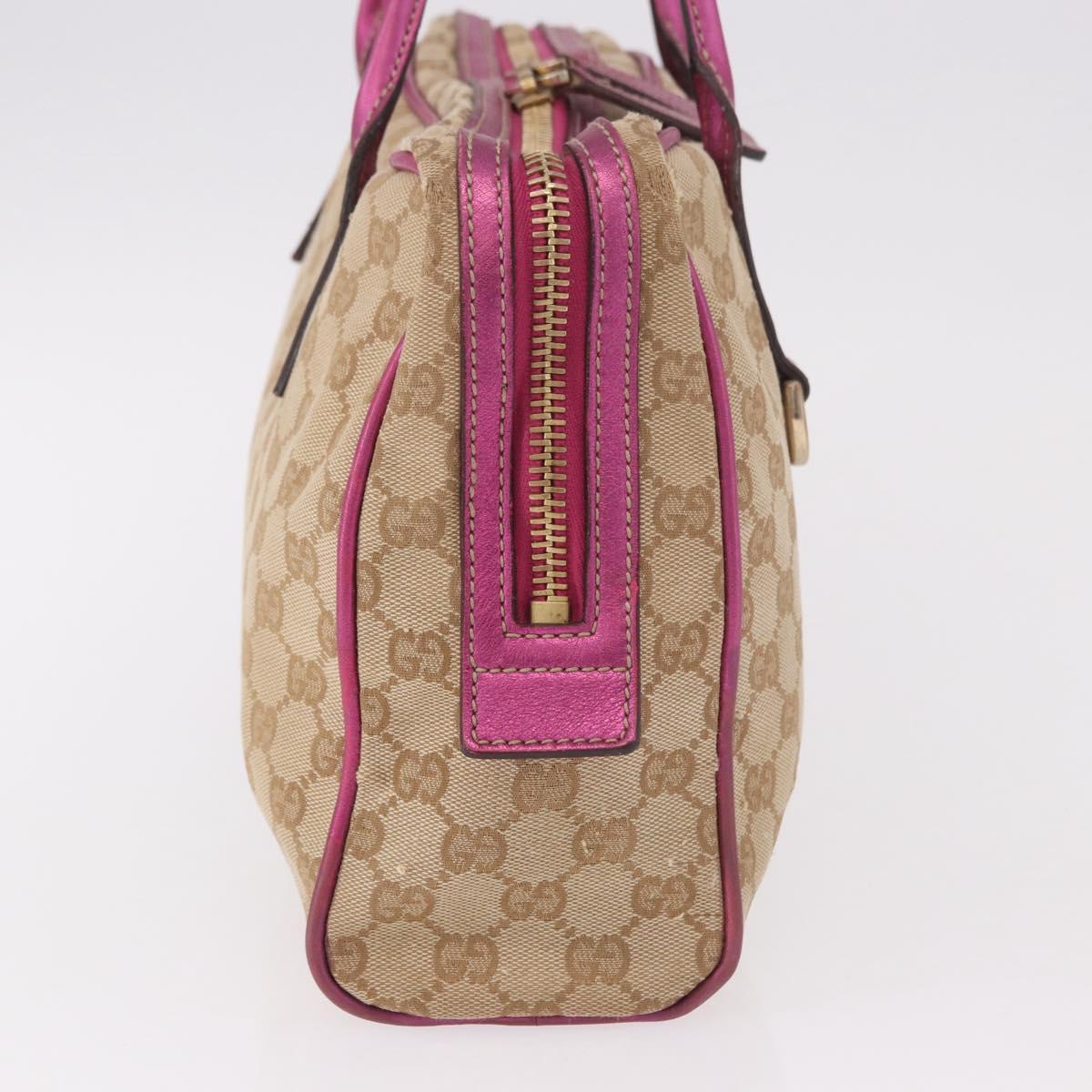 GUCCI GG Canvas Tote Bag Beige Gold 169971 Auth ka5096