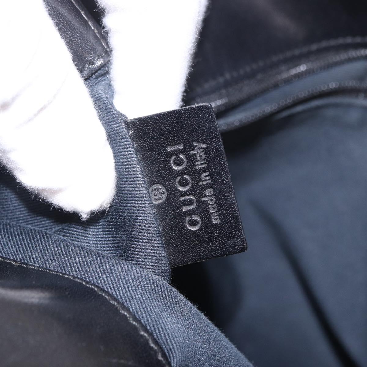 GUCCI GG Canvas Shoulder Bag Black 101341 Auth ka5097