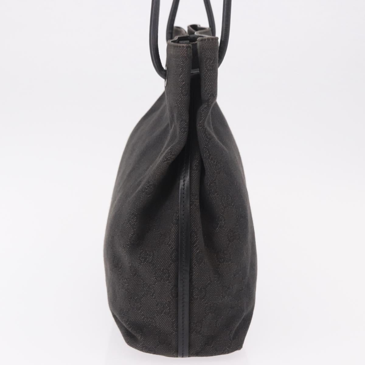 GUCCI GG Canvas Shoulder Bag Black 101341 Auth ka5097