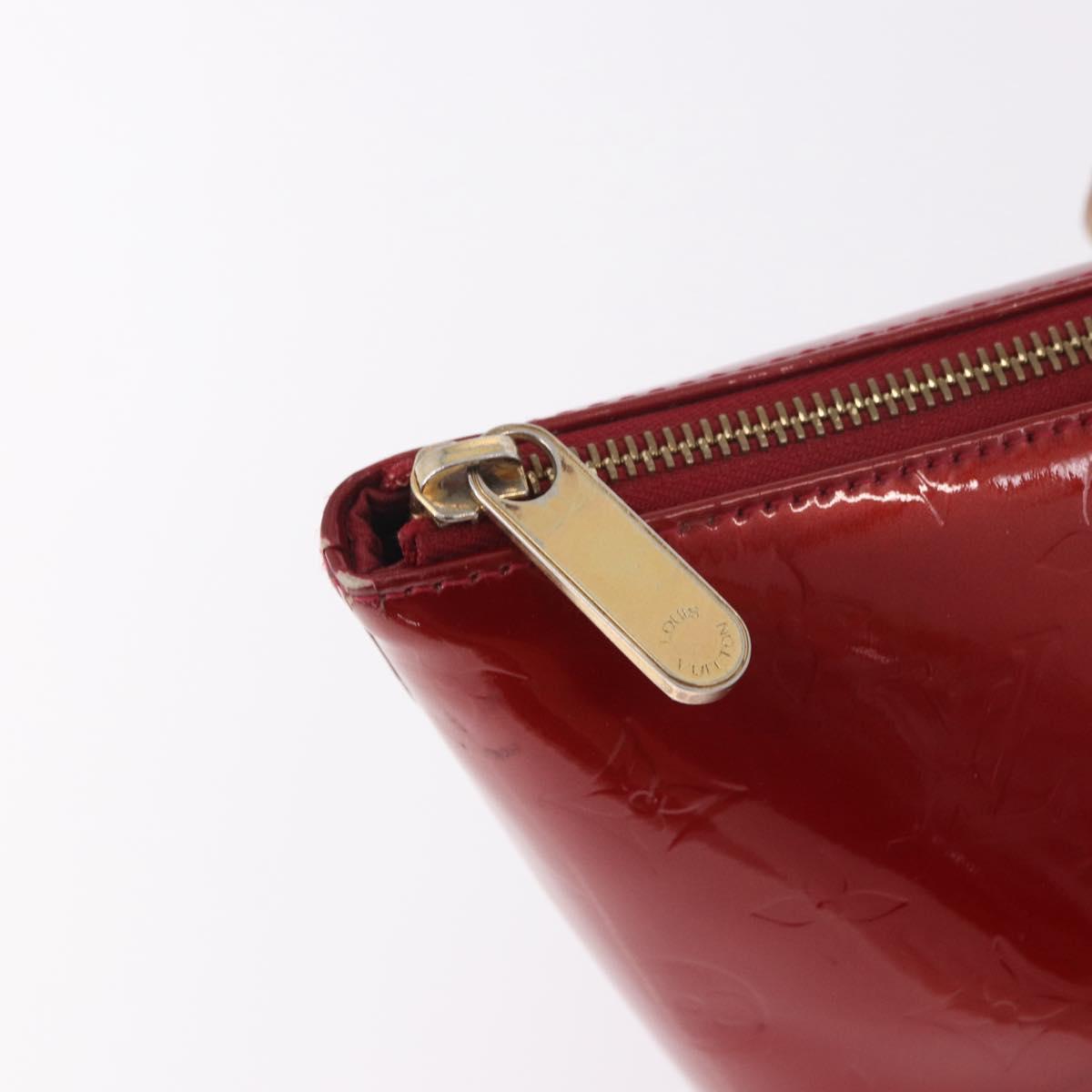 LOUIS VUITTON Vernis Bellevue PM Hand Bag Pomme D'amour M93583 LV Auth ka5098