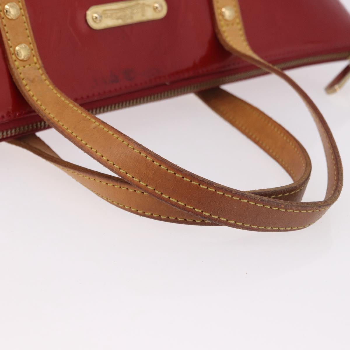 LOUIS VUITTON Vernis Bellevue PM Hand Bag Pomme D'amour M93583 LV Auth ka5098