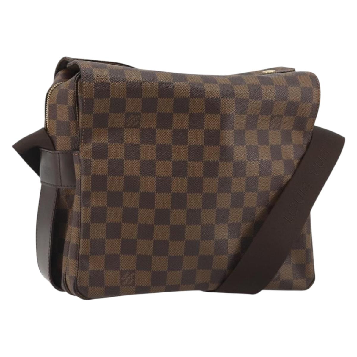 LOUIS VUITTON Damier Ebene Naviglio Shoulder Bag N45255 LV Auth ka5099A