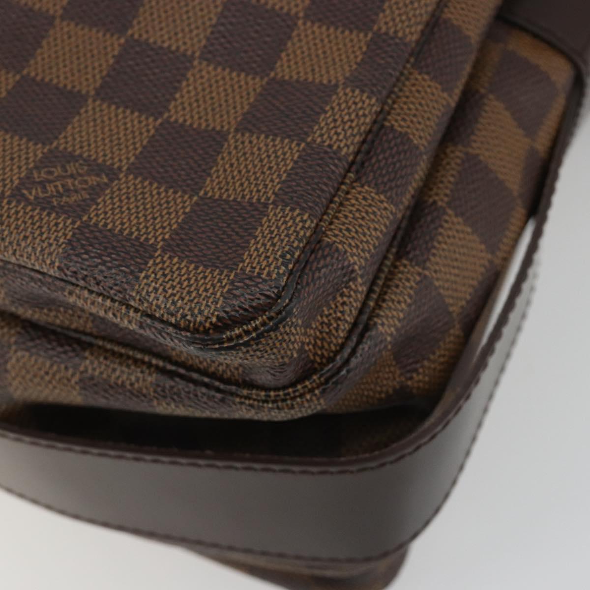 LOUIS VUITTON Damier Ebene Naviglio Shoulder Bag N45255 LV Auth ka5099A