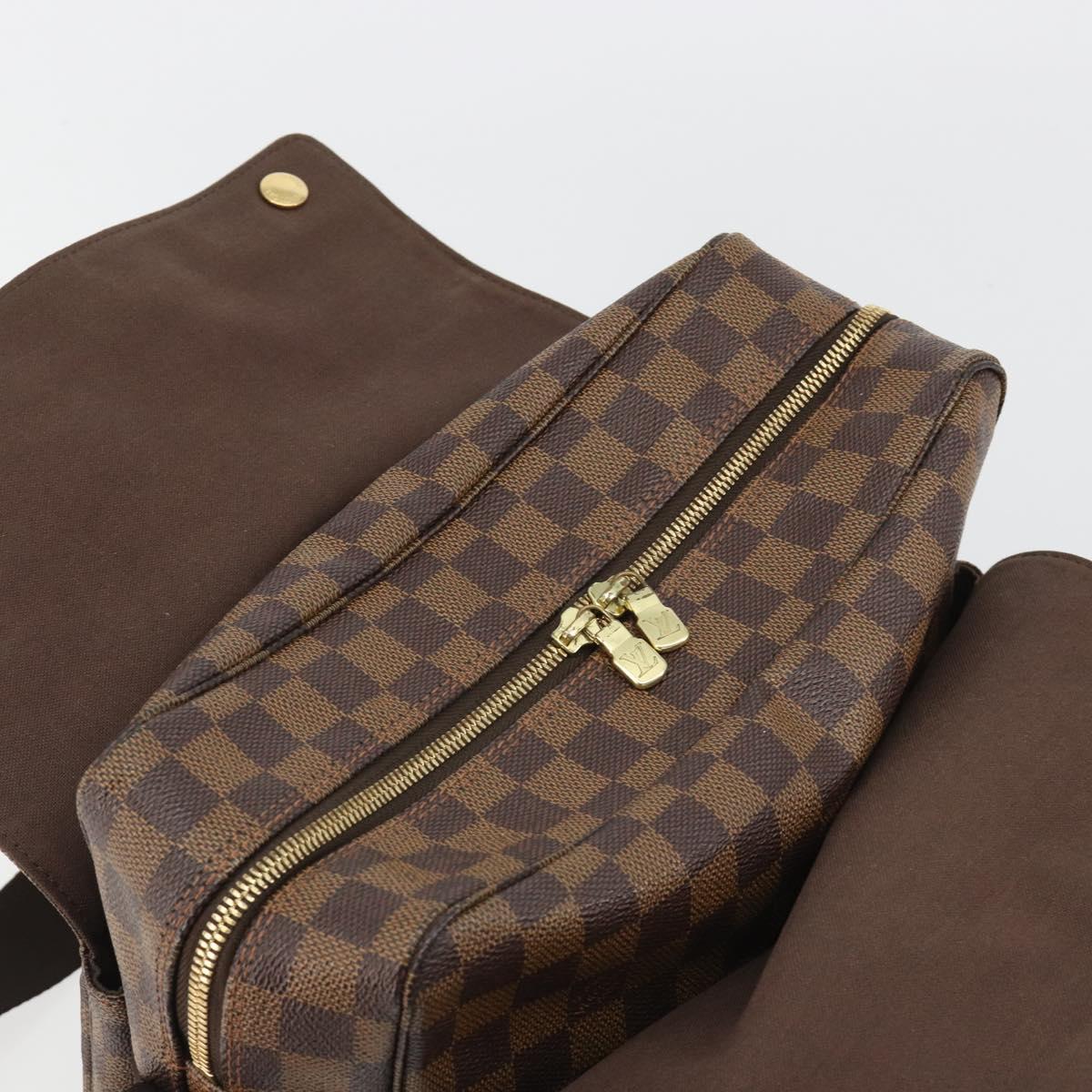 LOUIS VUITTON Damier Ebene Naviglio Shoulder Bag N45255 LV Auth ka5099A