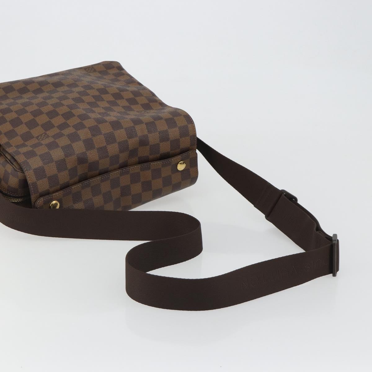 LOUIS VUITTON Damier Ebene Naviglio Shoulder Bag N45255 LV Auth ka5099A